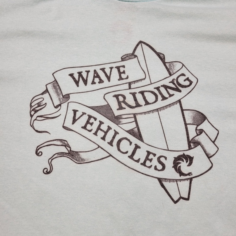 WRV Wave Riding Vehicles Vintage sky blue long sleeve T shirt Size XXL nwt - Picture 3 of 5